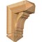 Ekena Millwork Merced Arts and Crafts Rough Sawn Bracket w/ Offset Brace, Western Red Cedar, 8"W x 18"D x 22"H BKT0806X18X22MRC03RWR - alternate 1